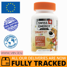 Swiss Energy, SmartVit Kids multivitamins with Zinc and Iron, 60 jelly vitamins — Made in Switzerland — Free Delivery
