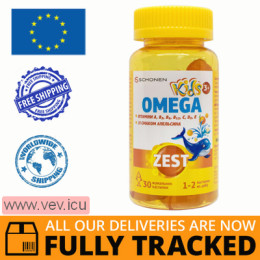 Zest Kids Omega with vitamin C, 30 chewable lozenges — Made in Italy — Free Delivery
