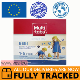 Multi-Tabs Baby, with vitamin C, D and zinc 14 sachets — Made in Italy — Free Delivery