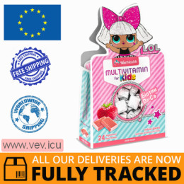 NatHealth Multivitamins for kids, with strawberry flavor, 24 gummies — Made in Poland — Free Delivery