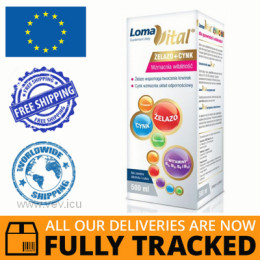 LOMA VITAL IRON + ZINC LIQUID 500ML - MADE IN GERMANY - FREE SHIPPING 