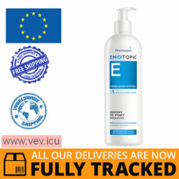 Pharmaceris E Emotopic, creamy shower gel from 1 day of life, dry and atopic skin, 400 ml — Made in Poland — Free Delivery