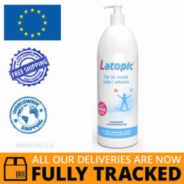 LATOPIC GEL FOR WASHING THE BODY AND HAIR 1000ML — MADE IN POLAND — FREE SHIPPING
