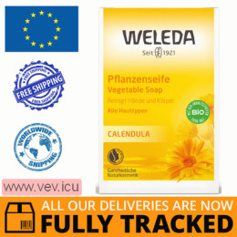 Weleda Vegetable soap, Calendula 100 g — Made in Germany — Free Delivery