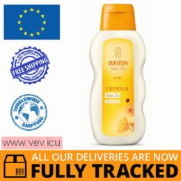 Weleda Calendula, Calendula Baby and Infant Oil, Fragrance Free, 200 ml — Made in Switzerland — Free Delivery