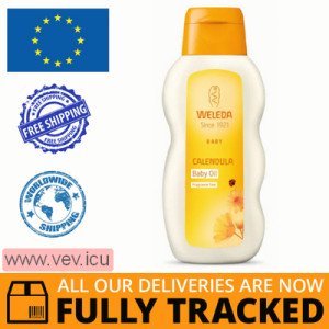 Weleda Calendula, Calendula Baby and Infant Oil, Fragrance Free, 200 ml — Made in Switzerland — Free Delivery