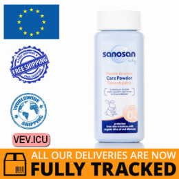 Sanosan Baby Diaper Changing, baby powder 100ml — Made in Germany — Free Delivery