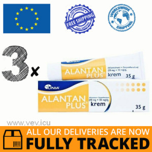 3 x ALANTAN PLUS CREAM 35G — MADE IN POLAND — FREE SHIPPING