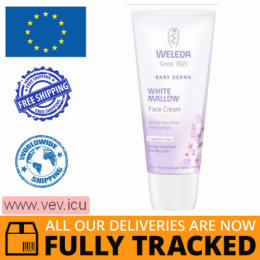 Weleda Baby Derma, face cream, white mallow, sensitive and dry skin, 50 ml — Made in Switzerland — Free Delivery