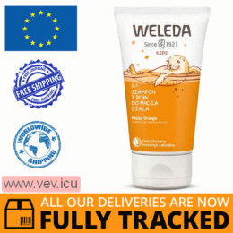 Weleda Kids, Baby Shampoo and Washing Lotion, Happy Orange, 150 ml — Made in Switzerland — Free Delivery