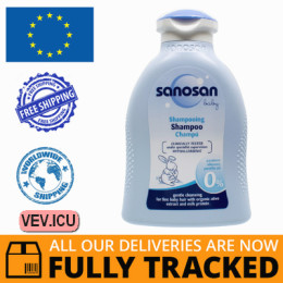 Sanosan Baby, shampoo for children 200ml — Made in Germany — Free Delivery