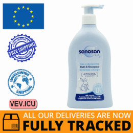 Sanosan Baby, Shampoo-gel for bathing 2 in 1 for children 500ml — Made in Germany — Free Delivery