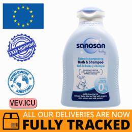 Sanosan Baby, Shampoo-gel for bathing 2 in 1 for children 200ml — Made in Germany — Free Delivery