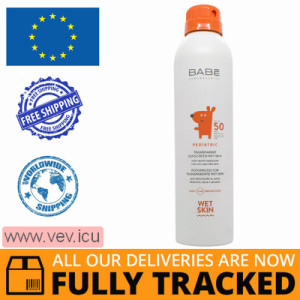 Babe Laboratorios Pediatric Transparent Sunscreen Wet Skin SPF50+, 200ml — Made in Spain — Free Delivery