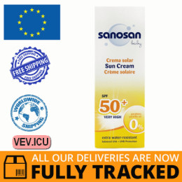 Sanosan Baby Children's sun protection cream SPF 50+, 75 ml — Made in Germany — Free Delivery