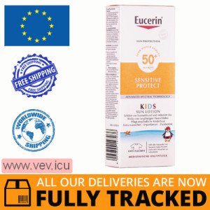Eucerin Kids Sun Lotion SPF50 +, sunscreen body lotion for sensitive skin, 150 ml — Made in Germany — Free Deliver