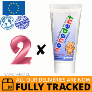 2 x NENEDENT PASTE WITHOUT FLUORIDE FOR CHILDREN 50ML - MADE IN POLAND - FREE SHIPPING 2 x NENEDENT PASTE WITHOUT FLUORIDE FOR CHILDREN 50ML - MADE IN POLAND - FREE SHIPPING