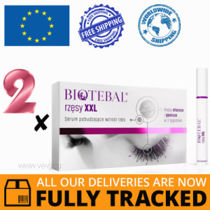 2 x BIOTEBAL EYELASHES XXL SERUM 3ML - MADE IN POLAND - FREE SHIPPING