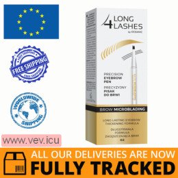 Long 4 Lashes Brow Microblading precision eyebrow pen 02, 1.1ml — Made in Poland — Free Delivery