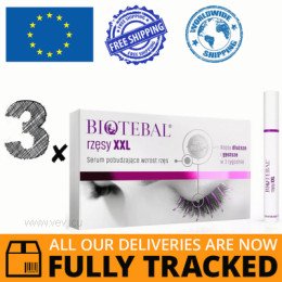 3 x BIOTEBAL EYELASHES XXL SERUM 3ML - MADE IN POLAND - FREE SHIPPING