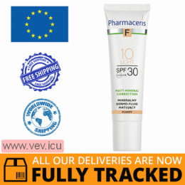 Pharmaceris F Matt-Mineral-Correction, mineral matting dermo-fluid, 10 Light, SPF 30, 30 ml — Made in Poland — Free Delivery