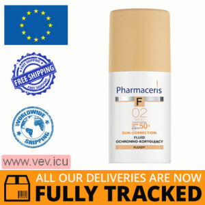 Pharmaceris F Sun-Correction, protective and correcting fluid, 02 Sand, SPF 50+, 30 ml — Made in Poland — Free Delivery