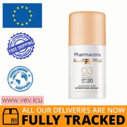 Pharmaceris F Coverage-Correction, delicate fluid with intense coverage, 03 Bronze, SPF20, 30 ml — Made in Poland — Free Delivery