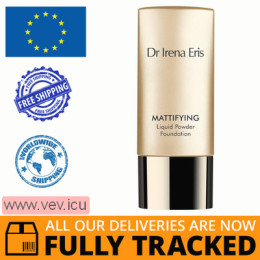 Dr Irena Eris Mattifying, Liquid Powder 60 Dark Beige, 30ml — Made in Poland — Free Delivery