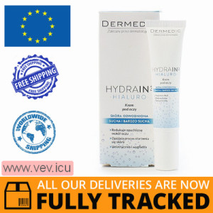 Dermedic Hydrain 3 Hyaluro, eye cream, dehydrated and dry skin, 15 g — Made in Poland — Free Delivery  