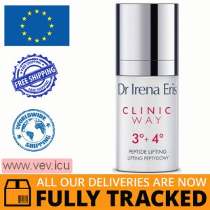 Dr Irena Eris Clinic Way 3 + 4, anti-wrinkle peptide lifting eye cream, 15 ml — Made in Poland — Free Delivery