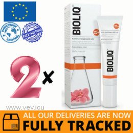 2 x BIOLIQ 25+ MOISTURIZING EYE CREAM 15ML — MADE IN POLAND — FREE SHIPPING
