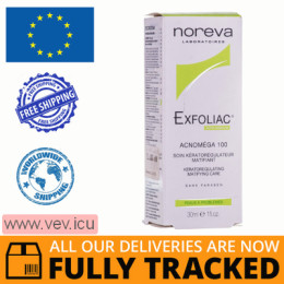 Noreva  Exfoliac QB Aknomega 100, 30 ml  — Made in France — Free Delivery