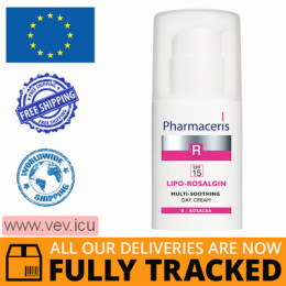 Pharmaceris R Lipo Rosalgin, multi-soothing day cream for the face, SPF15, 30 ml — Made in Poland — Free Delivery