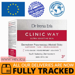 Dr Irena Eris Clinic Way 3, day cream restoring youthfulness of the skin, SPF15, 50 ml — Made in Poland — Free Delivery