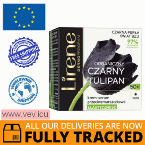 Lirene Black Tulip 50+, anti-wrinkle day cream-serum, Flexibility, 50 ml — Made in Poland — Free Delivery