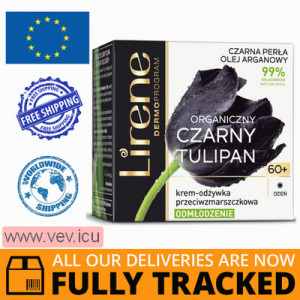 Lirene Black Tulip 60+, day anti-wrinkle cream-conditioner, Rejuvenation, 50ml — Made in Poland — Free Delivery