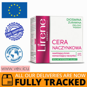 Lirene Cera Vascular, moisturizing day cream strengthening capillaries, SPF20, 50 ml — Made in Poland — Free Delivery
