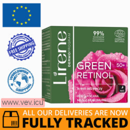 Lirene Green Retinol 50+, nourishing face cream for the night, 50 ml — Made in Poland — Free Delivery