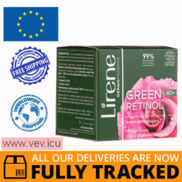 Lirene Green Retinol 60+, rejuvenating day face cream, 50 ml — Made in Poland — Free Delivery