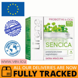 Lirene Sencica, probiotic smoothing day cream, sensitive skin, 50 ml — Made in Poland — Free Delivery