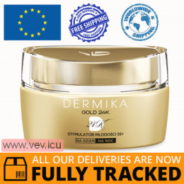 Dermika Gold 24K, Youth Stimulator 55+, day and night cream, 50 ml — Made in Poland — Free Delivery  