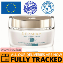 Dermika Hialiq Spectrum, hyaluronic elasticity cream 40+, day and night, 50 ml — Made in Poland — Free Delivery  