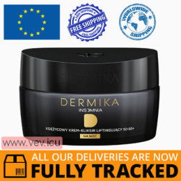 Dermika Insomnia 50-60+, Lunar Cream-Elixir Lifting At Night 50 ml — Made in Poland — Free Delivery  