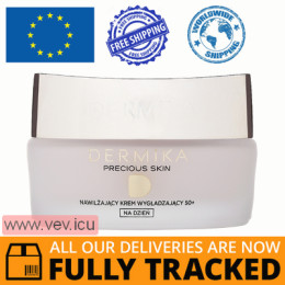 Dermika Precious Skin 50+, Moisturizing smoothing day cream SPF20 50ml — Made in Poland — Free Delivery  