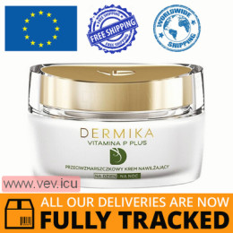 Dermika Vitamina P Plus, Moisturizing anti-wrinkle day and night cream, couperose skin, 50 ml — Made in Poland — Free Delivery  