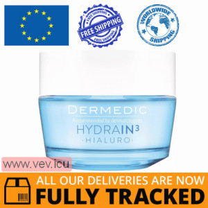 Dermedic Hydrain 3 Hialuro, ultra-moisturizing face cream-gel, dry skin, 50 g — Made in Poland — Free Delivery  