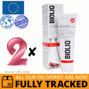 2 x BIOLIQ 25+ MOISTURIZING AND REGENERATING CREAM FOR DRY SKIN 50ML — MADE IN POLAND — FREE SHIPPING