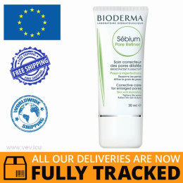 BIODERMA SEBIUM PORE REFINER CORRECTING PREPARATION TIGHTENING PORES 30ML - MADE IN POLAND - FREE SHIPPING