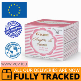 Nacomi, Argan Face Cream 30+ with Vitamin E, Day, 50 ml — Made in Poland — Free Delivery
