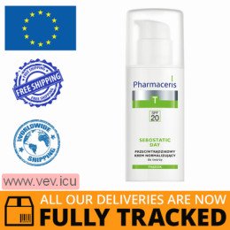 Pharmaceris T Sebostatic Day, anti-acne normalizing face cream, SPF20, 50 ml — Made in Poland — Free Delivery